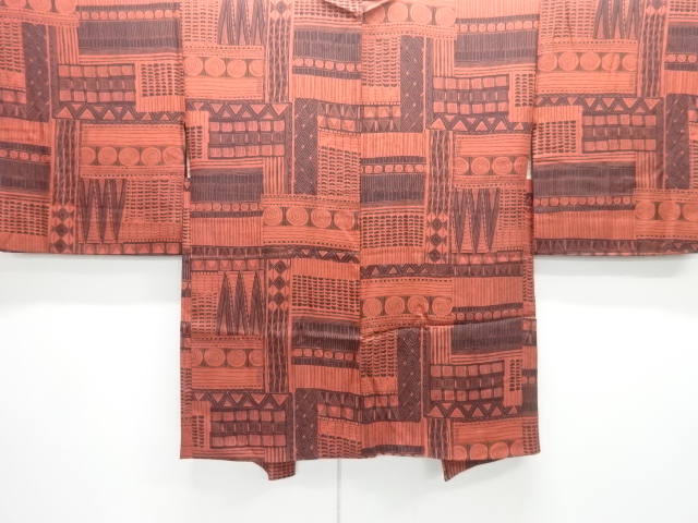 JAPANESE HAORI COAT / ABSTRACT PATTERN
